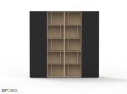 Armoire haute avec niches déco Aba Jour
