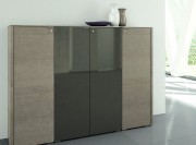 Armoire Métar Chêne gris, hauteur 155,4 cm
