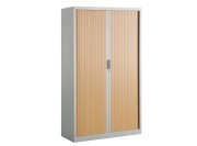 Armoire à rideaux PVC bois pommier royal et coprs Argent