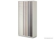 Armoire à tiroirs H.189 x L.93 cm, avec 90 tiroirs e-clen