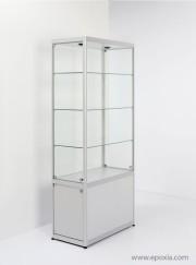 Armoire vitrine en verre Pictor longueur 80 cm