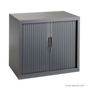 Armoires à rideaux H. 102 cm structure anthracite, rideaux anthracite