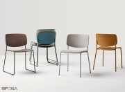 Collection de chaises empilables Aryn