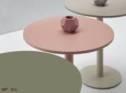 Tables de restauration rondes Aski, coloris pastel