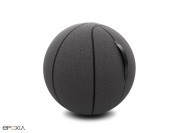 Ballon d'assise ergonomique Basket Ball gris foncé