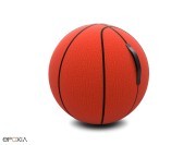 Ballon d'assise ergonomique Basket Ball rouge