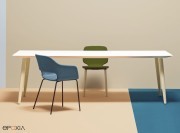 Table indoor Babila, pieds bois