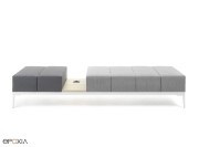 Banc Félicity avec tablette + connectique