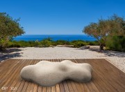 Banc Lava outdoor Basic Granit Crème 