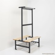 Banc vestiaire bilatéral Tertio BDVS+ avec étagère à chaussures