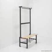 Banc vestiaire unilatéral Tertio BEVS avec étagère à chaussures