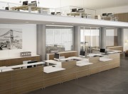 Banque d'accueil collection Hall finition noyer canaletto