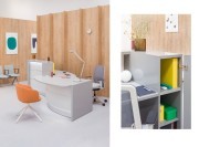 Banque d'accueil Valde modulable, détail rangements