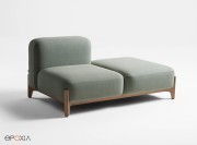Banquette 2 places Sabot avec et sans dossier
