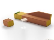 Canapé modulable pour grand accueil