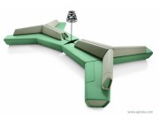 Banc d'attente modulaire Kaleido bicolore