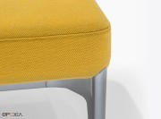 Banquette Social Pedrali détail des finitions