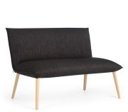 Banquette 2 places tissu uni Soft