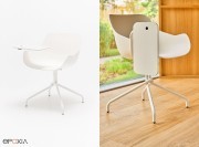 Chaise pivotante Baltic Basic avec tablette