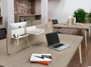 Bureau Bench Blade, 4 postes