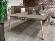 Bureau Atreo Wood, pieds bois