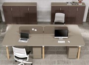 Bureau Atreo Wood, pieds bois