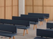 Plania Bench pieds bois avec option dossier