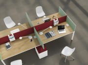 Bench openspace avec plateaux coulissants Atao