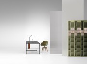 Bibliothèque Random 2C et 3C, tons de verts