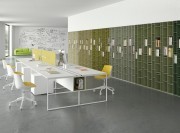 Bibliothèque Random 2C et 3C, tons de verts