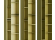 Bibliothèque Random 2C et 3C, Vert acide clair, moyen et foncé.