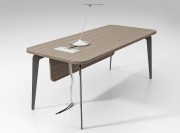 Bureau individuel Blade avec voile de fond