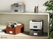 Boites de rangement superposables en feutre YouMe Basket