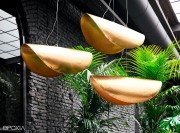 Luminaire design suspendu Brass