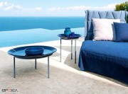Tables basses Brise outdoor, piètements tubes d'acier