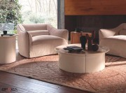 Table basse Brise, base cylindrique