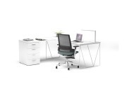 Bureau avec retour et caisson Let's Work