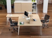 Retour accroché pour bureau Blade bench 2 postes
