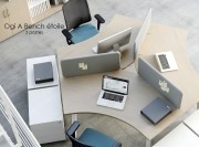 Bureau Bench en étoile Ogi A