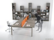 Bureau bench plateaux coulissants Italo