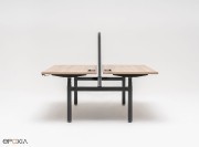 Bureau bench collection Ogi drive avec écran séparatif fixe