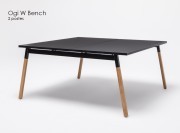 Bureau Bench Ogi W, plateau noir