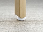 Piètement bois et vérin blanc