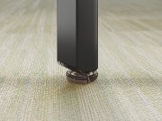 Piètement acier noir, embout et vérin coordonnés