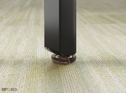 Piètement acier noir, embout et vérin coordonnés