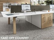 Bureaux partagés Take Off Country pieds bois