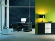 Bureau métallique rétro Classic Line Noir 