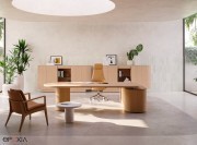 Bureau de direction en bois DEA par Profoffice