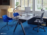 Bureau de direction Viga, chêne foncé et Fénix