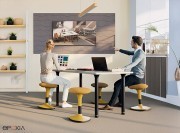 Bureau collection Timmos pieds coniques noirs